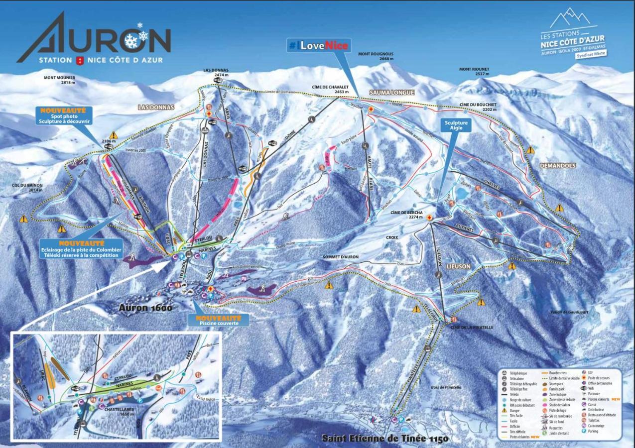 Cosy Appartement Au Calme A Deux Pas Du Centre Auron Eksteriør billede
